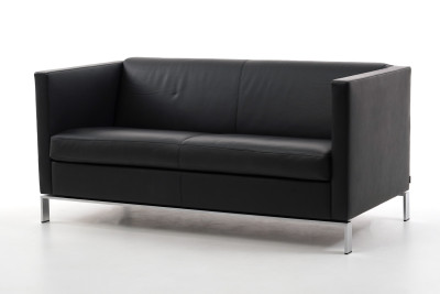 Walter Knoll Sofa Foster 501 2,5-Sitzer Leder / Schwarz