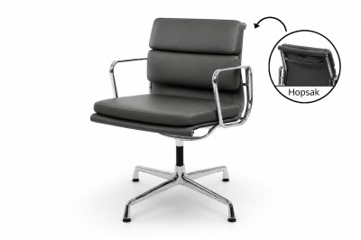 Vitra EA 208 Leder / Asphaltgrau