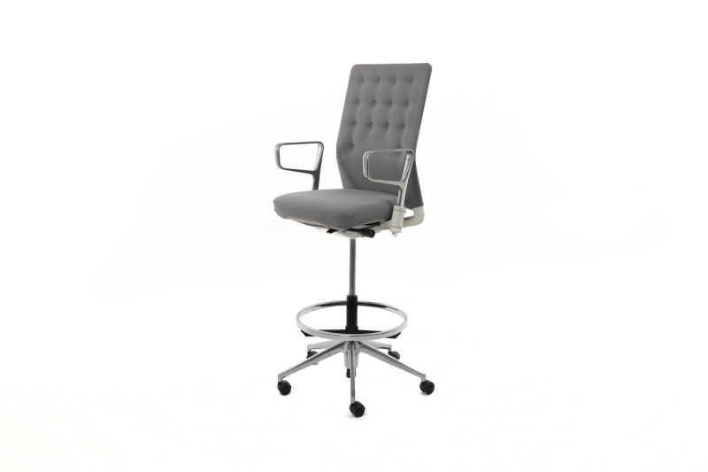 Vitra ID Trim Counter Stuhl Stoff / Grau