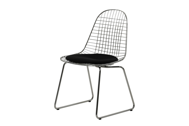 Vitra Eames Wire Chair DKR Hopsak / Schwarz
