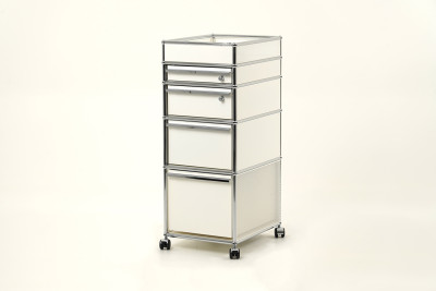 USM Haller Conteneur Roulant Blanc Pur RAL 9010