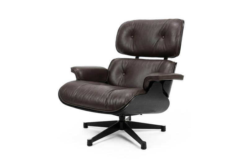 Herman Miller by Vitra Lounge Chair Leder / Braun