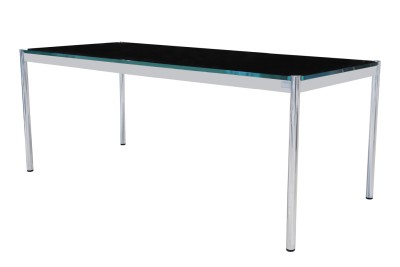 USM Haller Desk Glass / Black 200 x 75 cm USM Haller Desk Glass / Black 200 x 75 cm