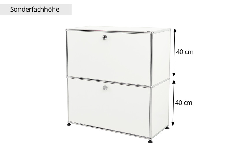USM Haller Sideboard Reinweiß RAL 9010 *40 cm Fachhöhe*
