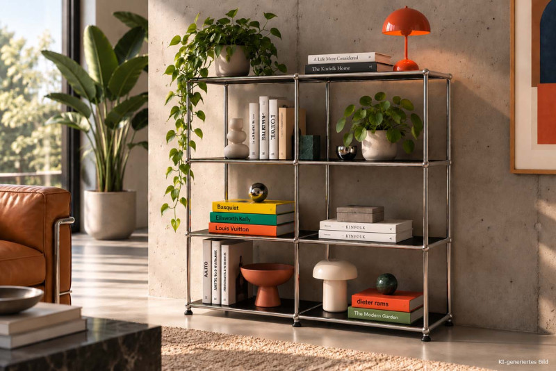 USM Haller Estantería / Librería de 100 cm de ancho x 35 cm de profundidad
