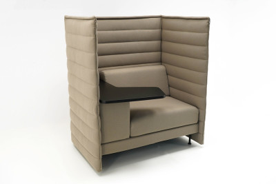 Vitra Alcove Highback Work Sofa Tissu / Rouge