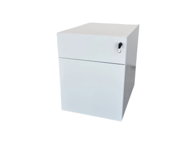 Knoll Rollcontainer Metall / weiß