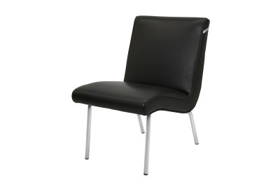 Walter Knoll Vostra Sessel / Leder / Schwarz
