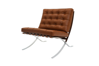 Knoll International Barcelona Relax armchair leather / brown
