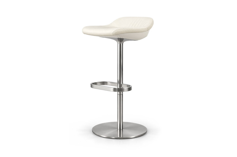 Walter Knoll pour Hugo Boss tabouret de bar cuir / brun