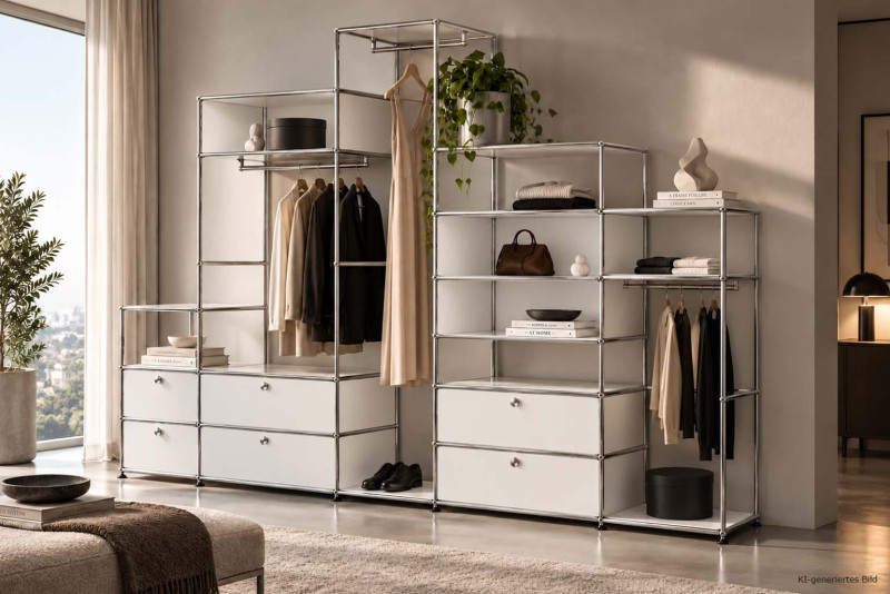 USM Haller Garderobenschrank Reinweiß RAL 9010