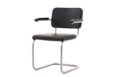Thonet S 64 PV Sillón basculante cuero / negro