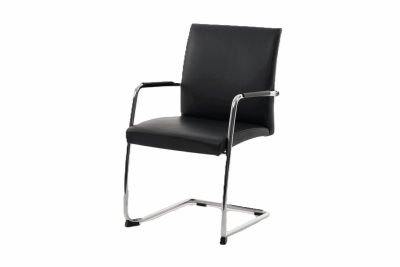 Spiegels Pablo Freischwinger Leder / schwarz