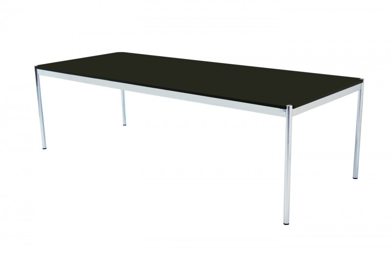 USM Haller Conference Table Synthetic Resin / Black 250 x 100 cm