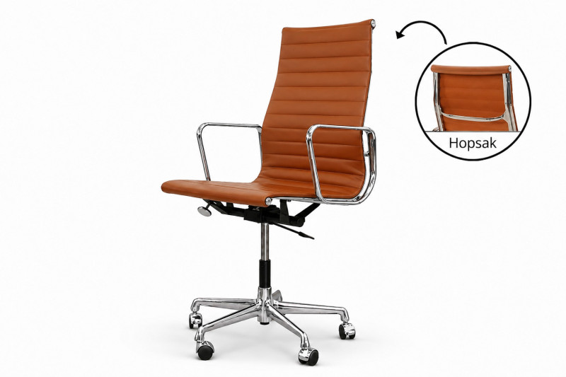 Vitra EA 119 leer / cognac