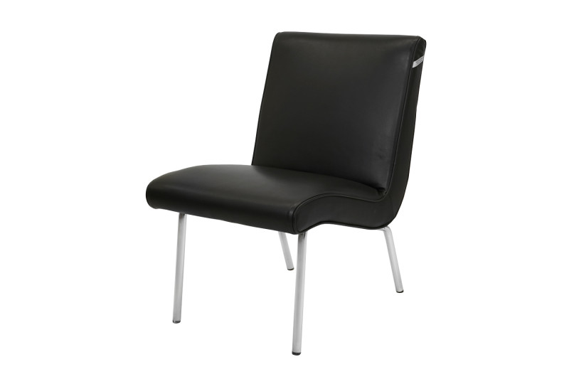 Walter Knoll Vostra Sessel / Leder / Schwarz