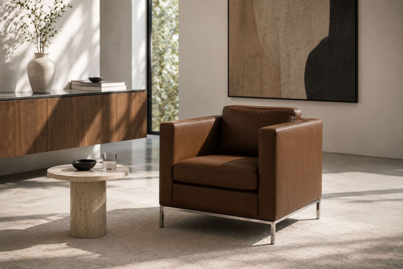 Walter Knoll Foster 500 Armchair Leather / Brown | Sessel | Walter 