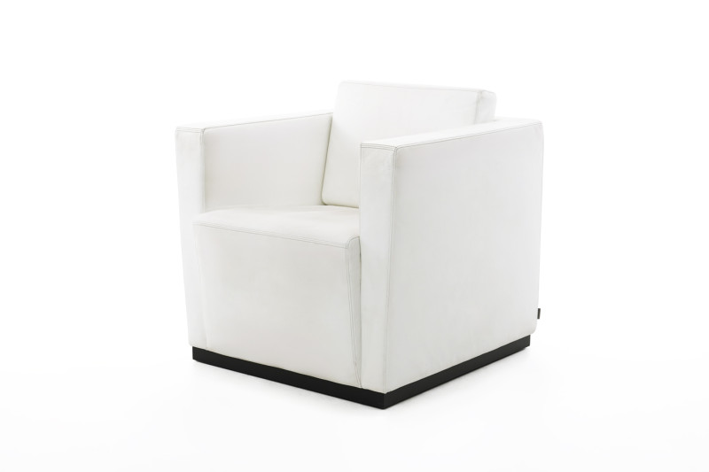 Walter Knoll Sessel Elton Leder / Cremeweiß