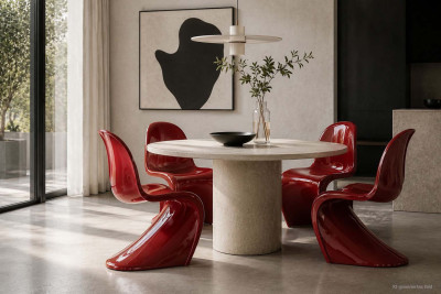 Vitra Panton Chair Classic / Rot RAL 3003 / Hochglanz *Sonderedition*