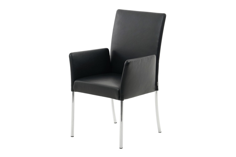 Walter Knoll Jason 1420 Stuhl Leder / Schwarz