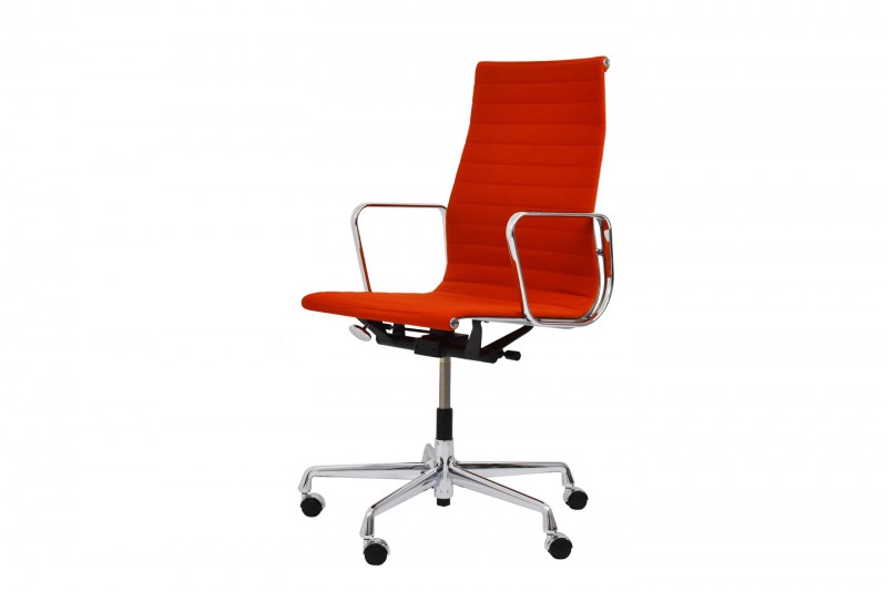 Vitra Aluminium Chair EA 119 Office Swivel Chair Hopsak / Red / Orange