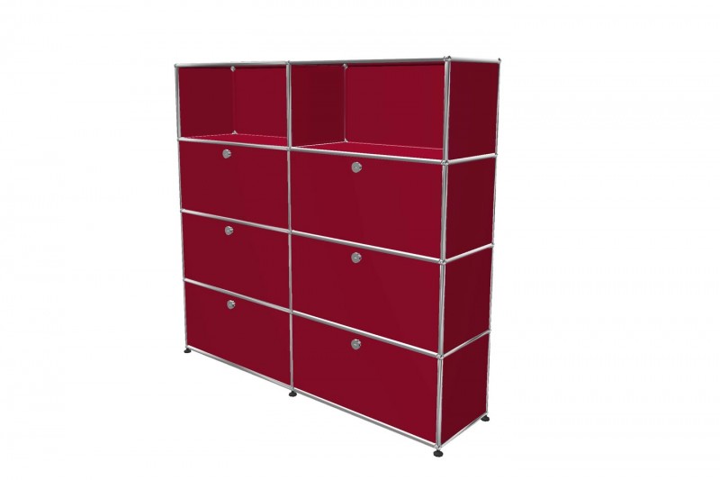 USM Haller Étagère Murale Rouge Rubis USM