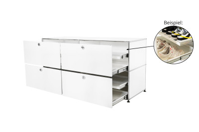 USM Haller Schuhschrank Reinweiß RAL 9010