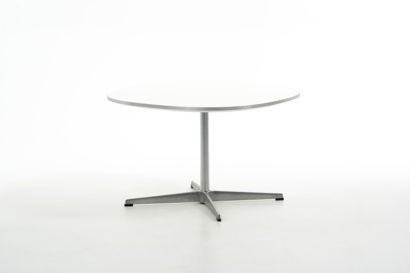 Fritz Hansen Mesa auxiliar A222 Laminado / Blanco Ø 75 cm