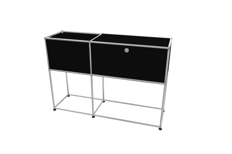 USM Haller Pot de Fleurs Noir Graphite RAL 9011