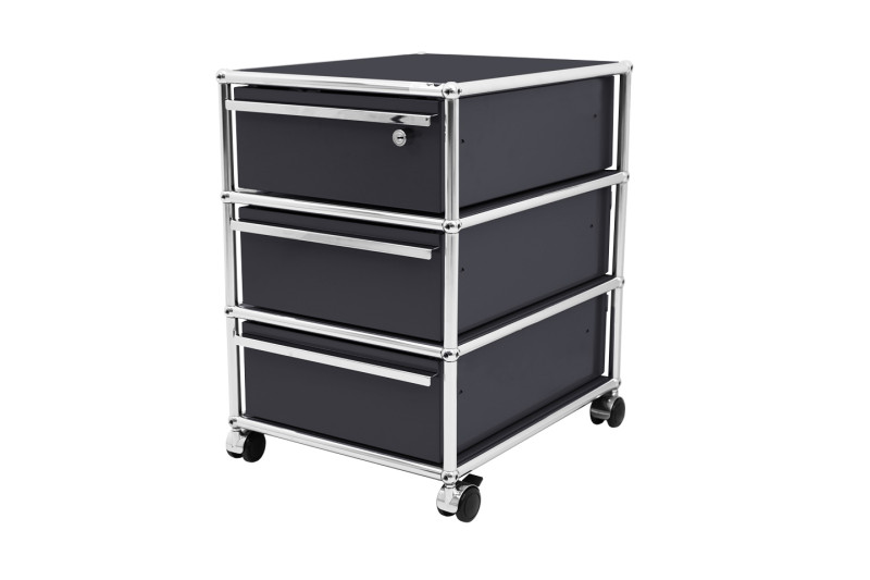 USM Haller Roller Container Anthracite Grey RAL 7016