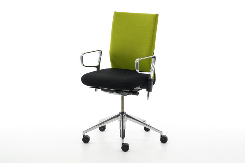 Vitra ID Soft Bürodrehstuhl Stoff / Schwarz / Grün