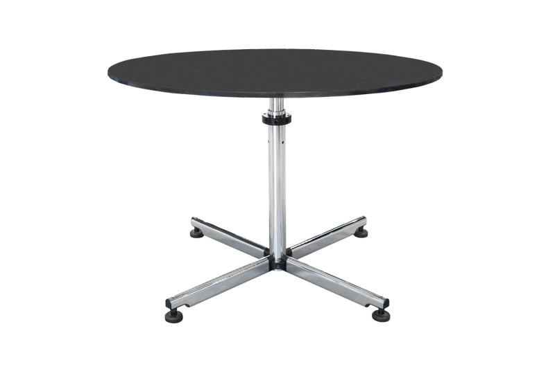 USM Kitos Table de Réunion Verre / Noir Ø 110 cm