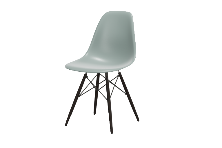 Vitra Eames Plastic Side Chair DSW Stuhl / Hellgrau