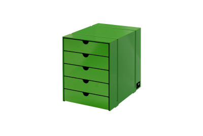 USM Haller Coffret Inos / Compartiments de rangement / Noir / Gris clair