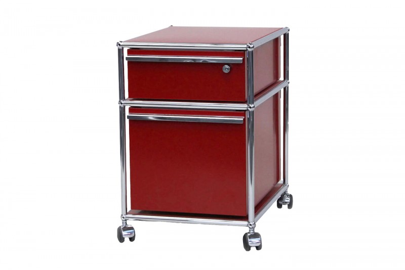 USM Haller Roller Container USM Ruby Red