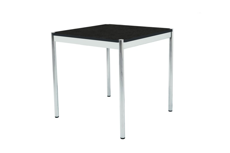 USM Haller Vergadertafel Graniet / Zwart / Grijs 75 x 75 cm