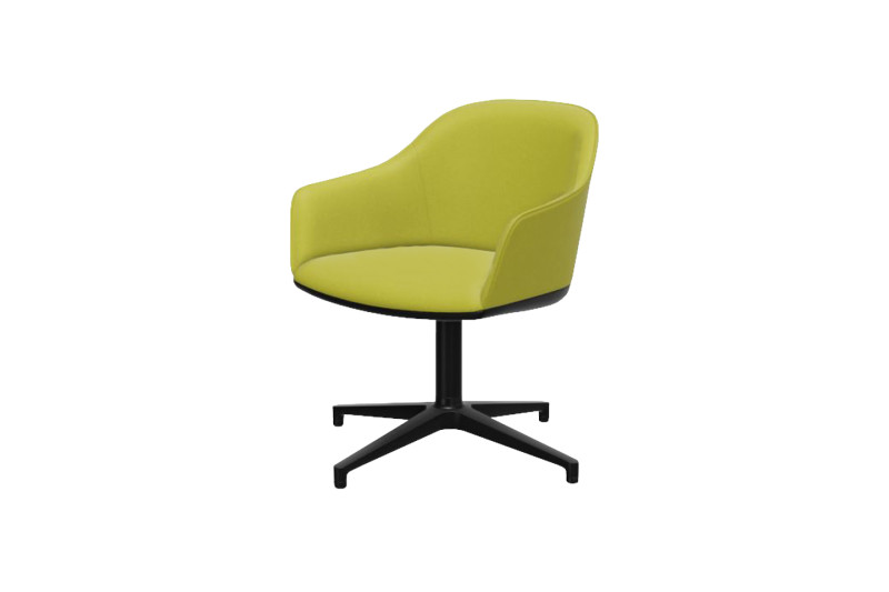 Vitra Softshell Chair Stoff / Hellgrün / Gelb