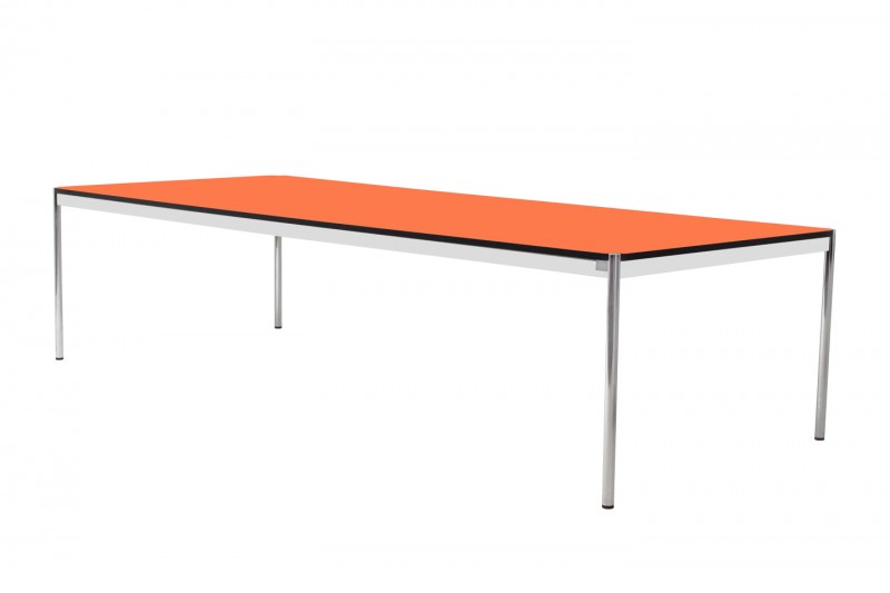 USM Haller Mesa de Conferencia Resina sintética / Naranja 300 x 125 cm