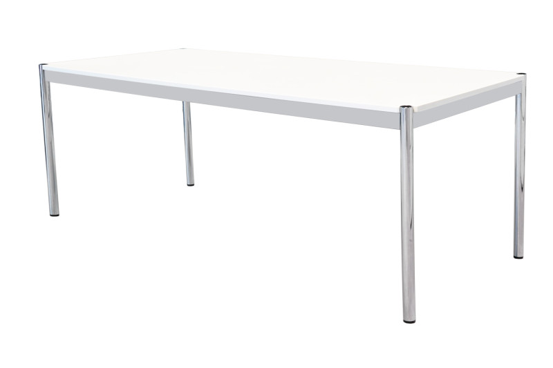USM Haller Desk Granite / White 200 x 75 cm