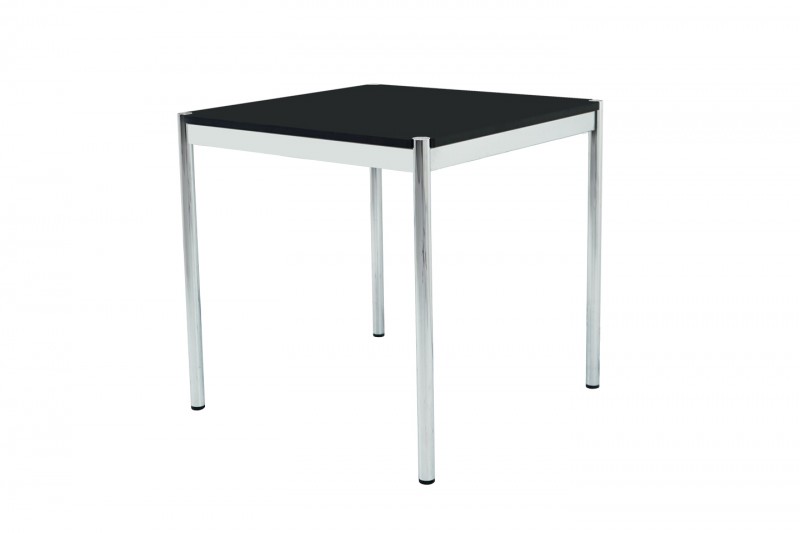 USM Haller Meeting Table Wood / Black 75 x 75 cm