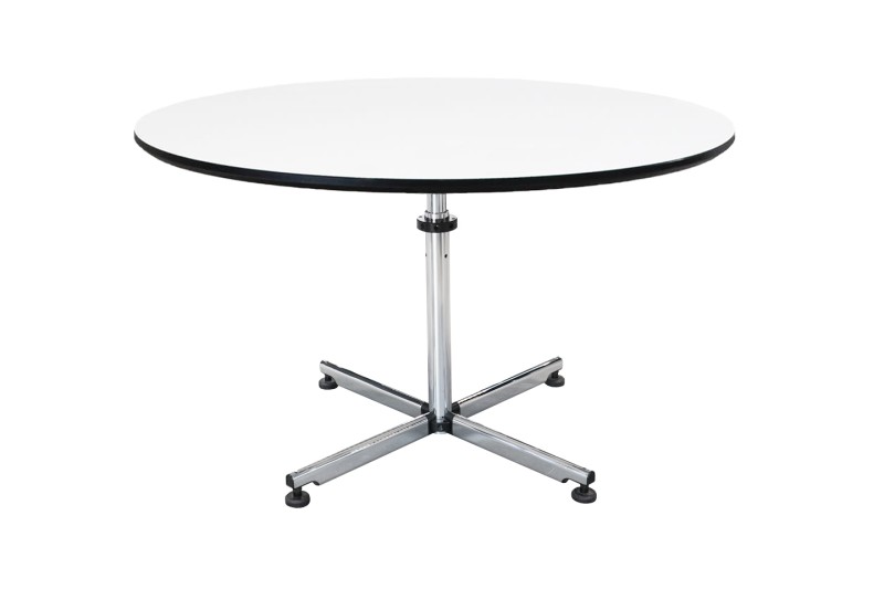USM Kitos Conference Table Synthetic Resin / White / Ø 120 cm