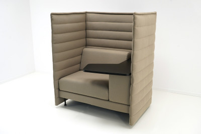 Vitra Alcove Highback Work Sofa Tissu / Rouge