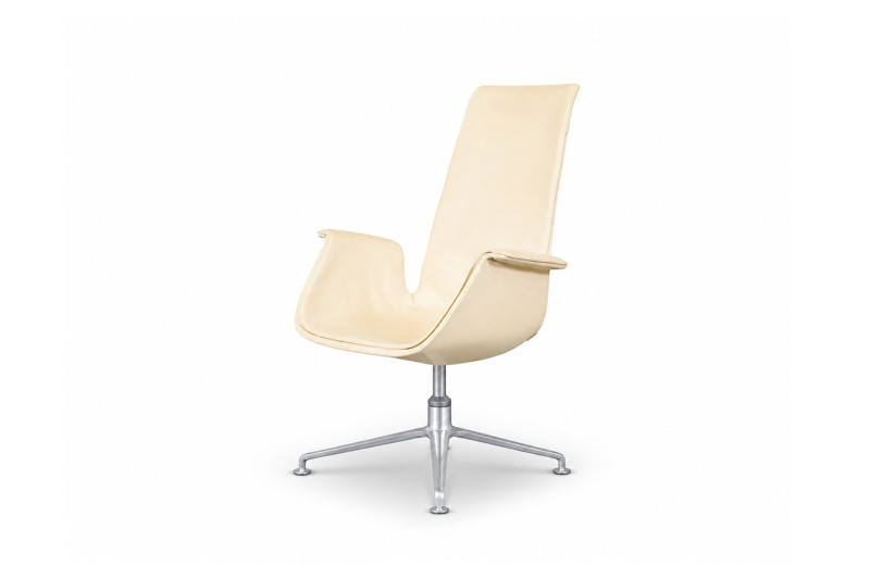 Walter Knoll FK 6725 Tulip Stuhl Leder / Beige