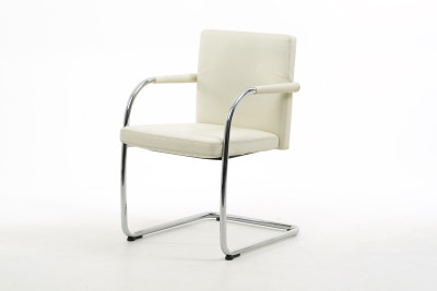 Vitra VisaSoft Silla Voladiza Piel / Blanco