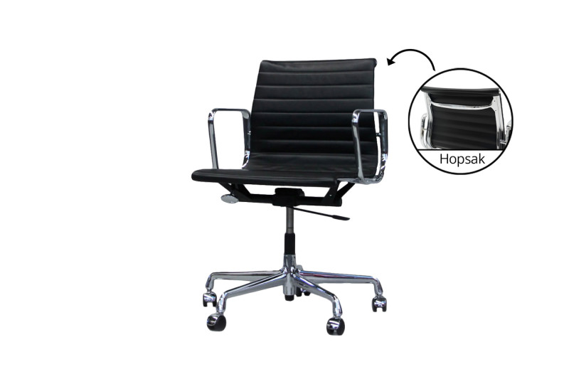 Vitra EA 117 Leder / Zwart