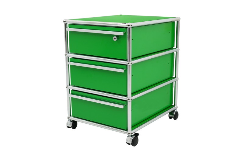 USM Haller Contenedor con Ruedas Verde USM