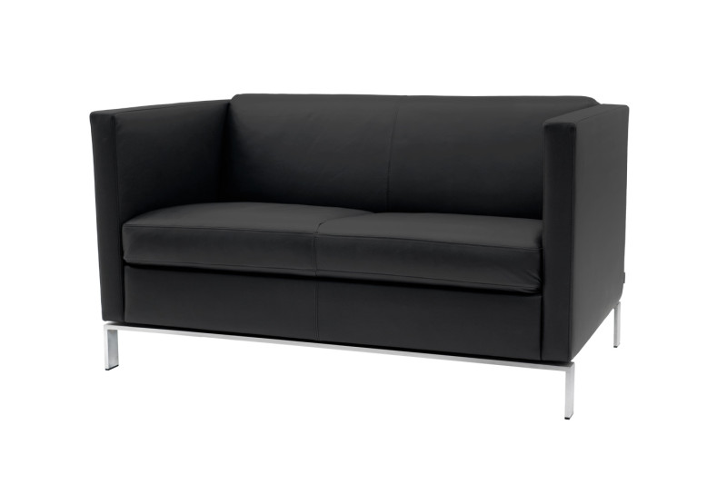 Walter Knoll Foster Sofa 501 2-Sitzer Leder / Schwarz