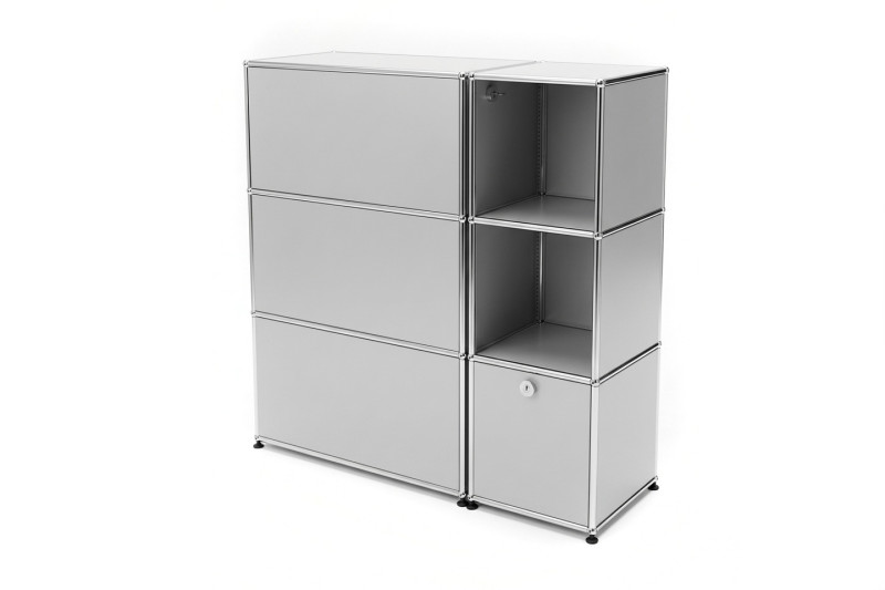 USM Haller Orga-Sideboard USM Mattsilber