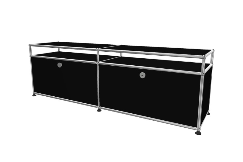 USM Haller Mesa De TV Negro Grafito RAL 9011