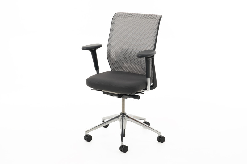 Vitra ID Diamond Mesh Chaise de bureau pivotante Tissu / Gris